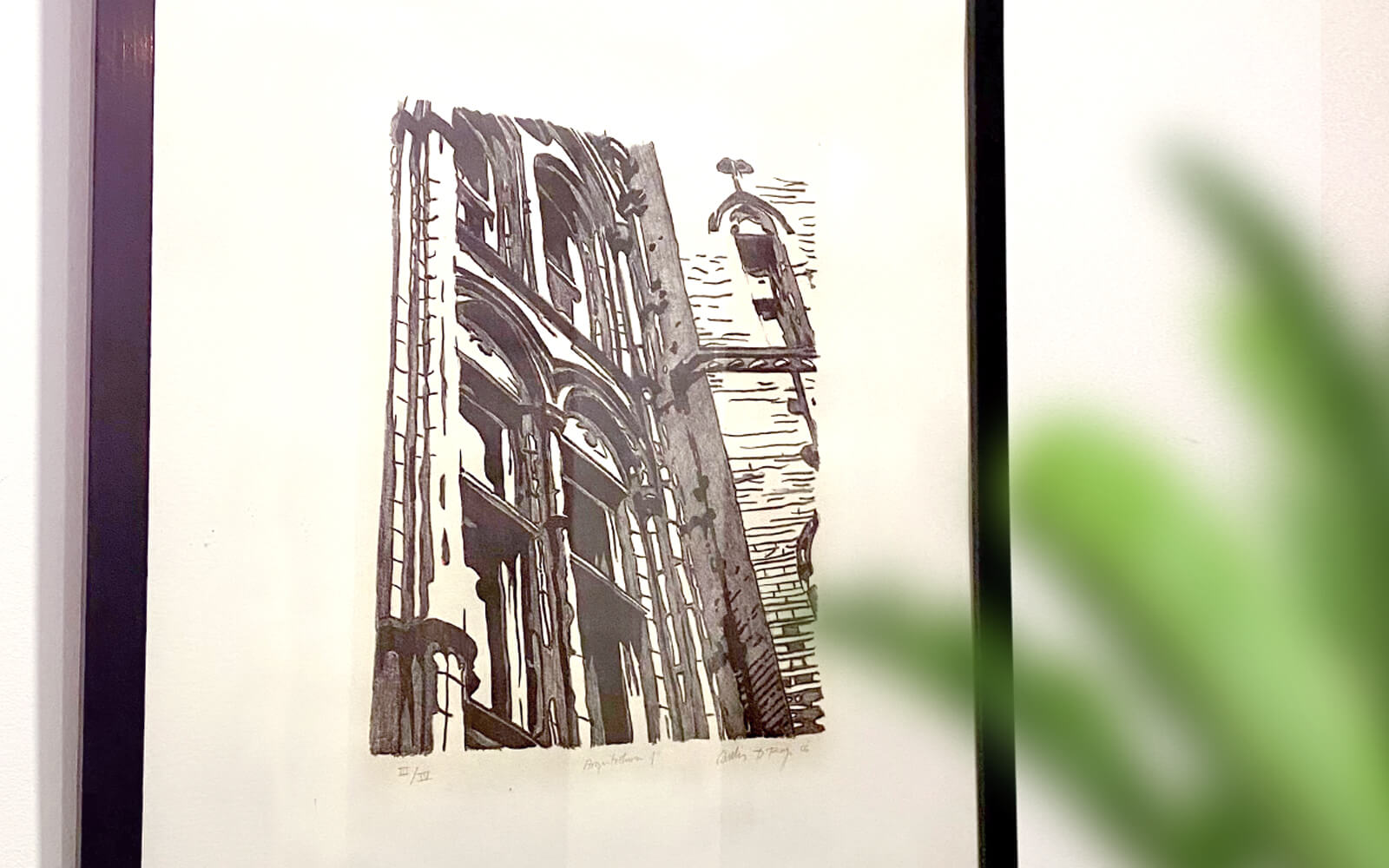 Photo with a small perspective of the Lithography