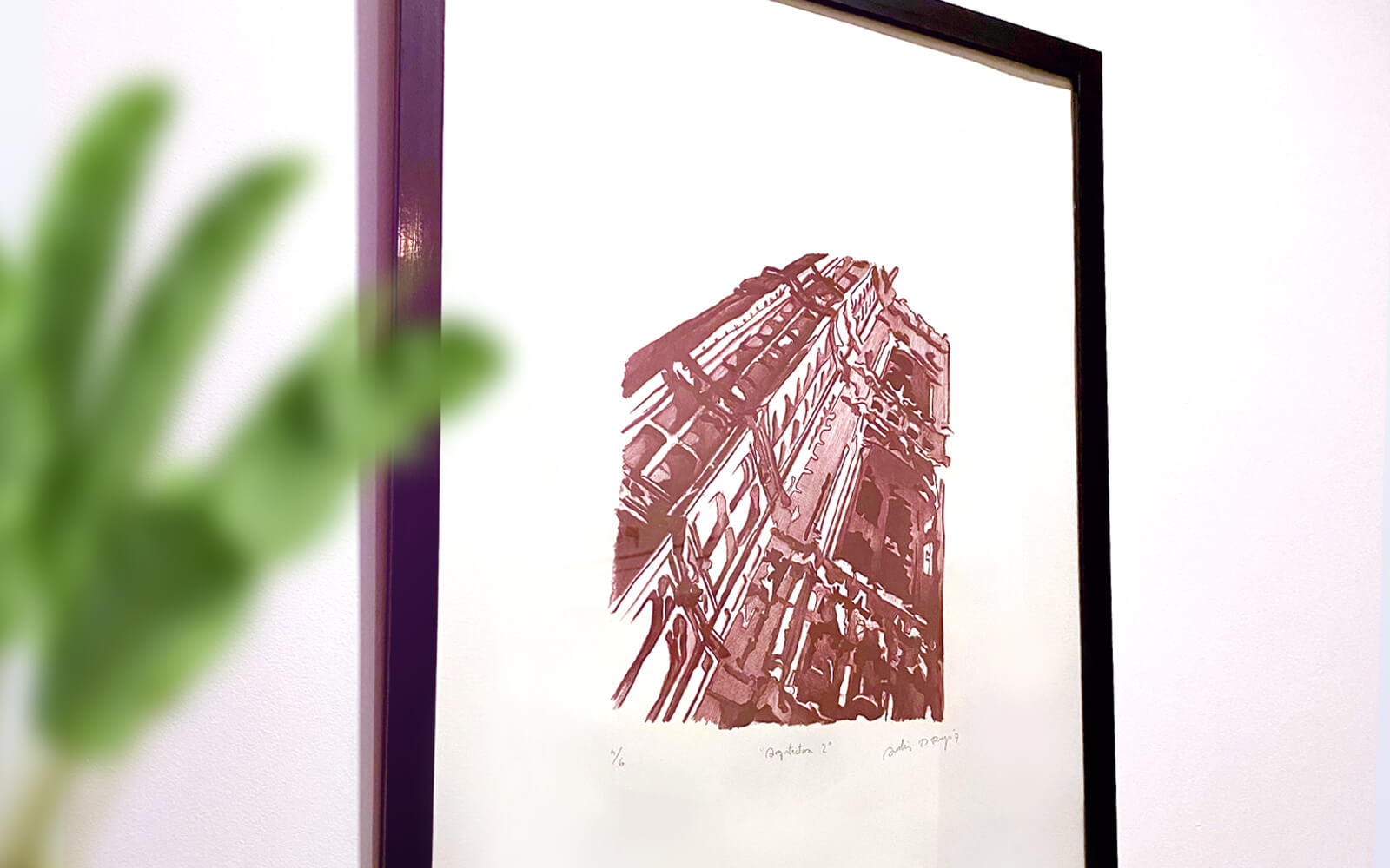 Photo with a small perspective of the Lithography